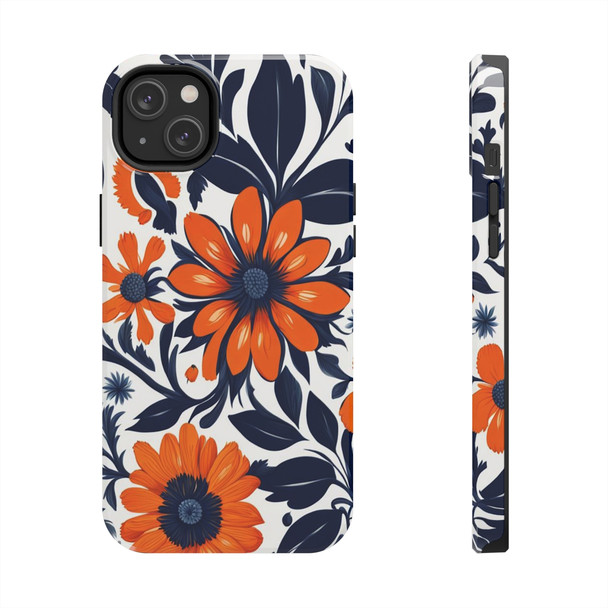 Folk Art Tough Phone Case for iPhone in 21 different sizes. Compatible with iPhone 7, 8, X, 11, 12, 13, 14 and more.