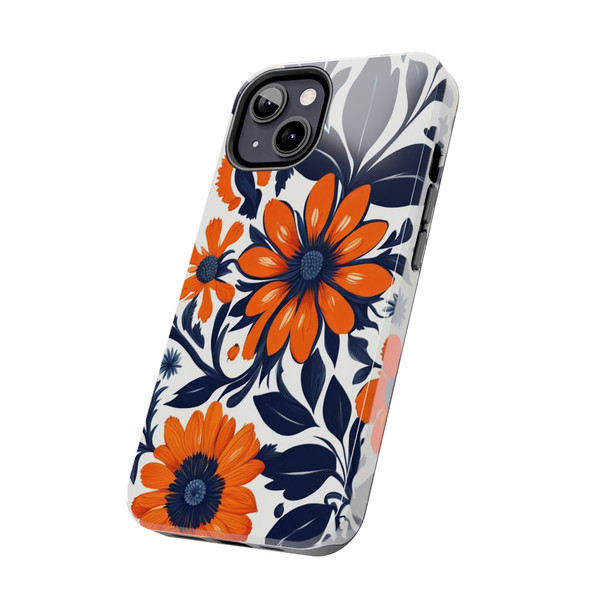 Folk Art Tough Phone Case for iPhone in 21 different sizes. Compatible with iPhone 7, 8, X, 11, 12, 13, 14 and more.