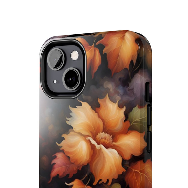 Fall Floral Tough Phone Case for iPhone in 21 different sizes. Compatible with iPhone 7, 8, X, 11, 12, 13, 14 and more.