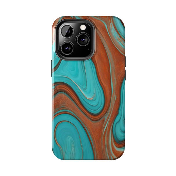 Southwest Swirls Tough Phone Case for iPhone in 21 different sizes. Compatible with iPhone 7, 8, X, 11, 12, 13, 14 and more.