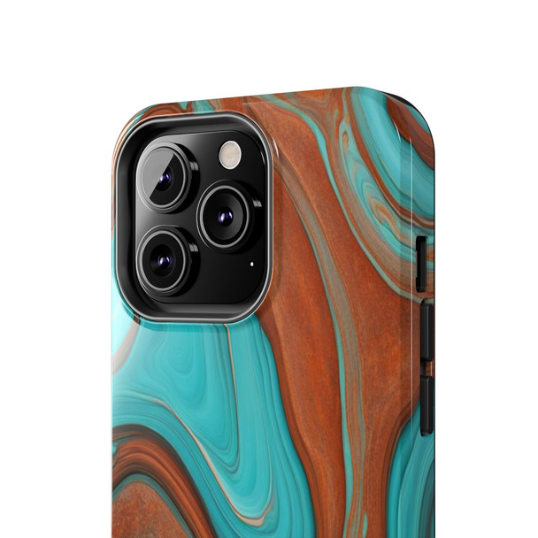 Southwest Swirls Tough Phone Case for iPhone in 21 different sizes. Compatible with iPhone 7, 8, X, 11, 12, 13, 14 and more.