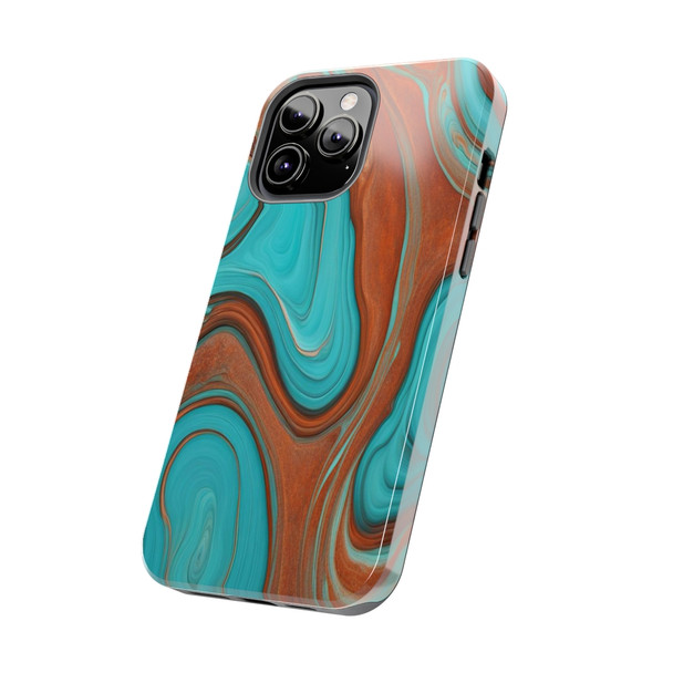 Southwest Swirls Tough Phone Case for iPhone in 21 different sizes. Compatible with iPhone 7, 8, X, 11, 12, 13, 14 and more.