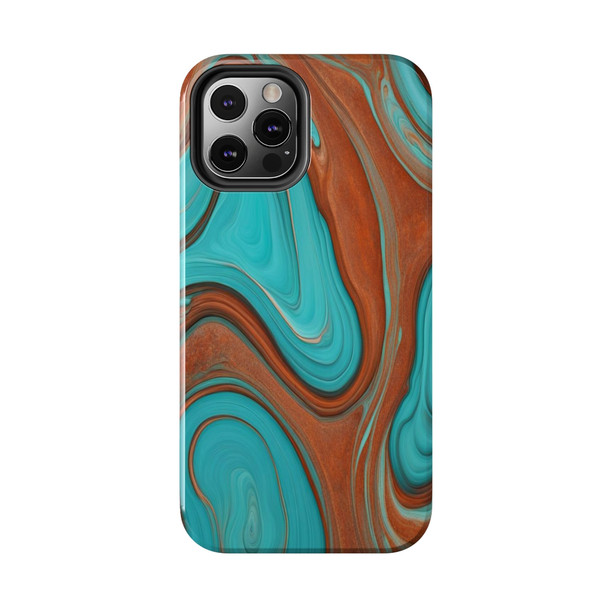 Southwest Swirls Tough Phone Case for iPhone in 21 different sizes. Compatible with iPhone 7, 8, X, 11, 12, 13, 14 and more.