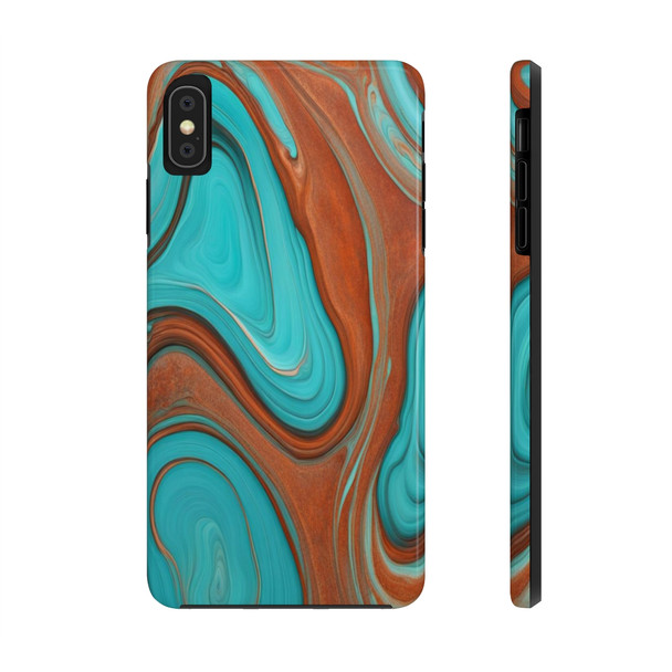 Southwest Swirls Tough Phone Case for iPhone in 21 different sizes. Compatible with iPhone 7, 8, X, 11, 12, 13, 14 and more.
