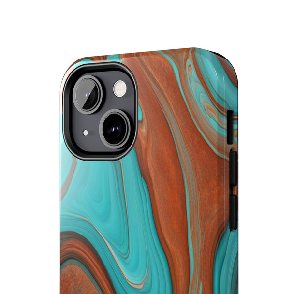 Southwest Swirls Tough Phone Case for iPhone in 21 different sizes. Compatible with iPhone 7, 8, X, 11, 12, 13, 14 and more.