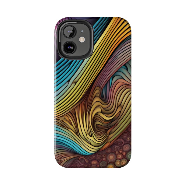 Abstract Swirl Tough Phone Case for iPhone in 21 different sizes. Compatible with iPhone 7, 8, X, 11, 12, 13, 14 and more.