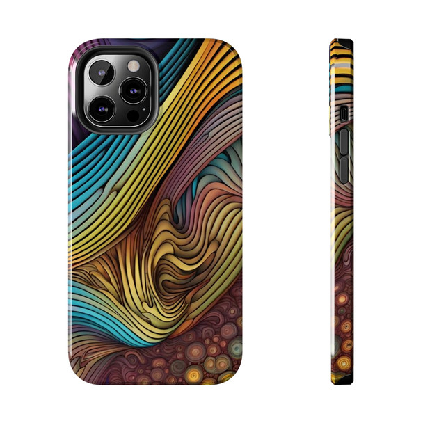 Abstract Swirl Tough Phone Case for iPhone in 21 different sizes. Compatible with iPhone 7, 8, X, 11, 12, 13, 14 and more.