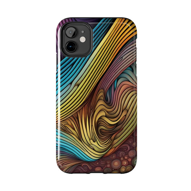 Abstract Swirl Tough Phone Case for iPhone in 21 different sizes. Compatible with iPhone 7, 8, X, 11, 12, 13, 14 and more.
