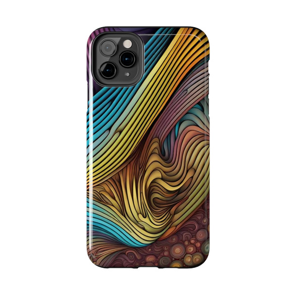 Abstract Swirl Tough Phone Case for iPhone in 21 different sizes. Compatible with iPhone 7, 8, X, 11, 12, 13, 14 and more.