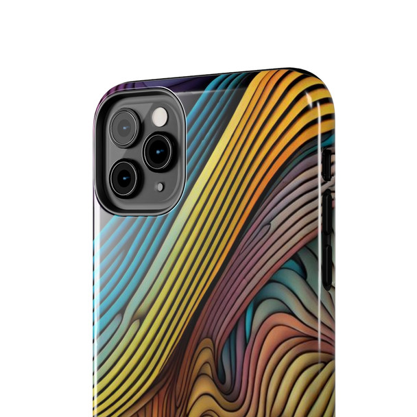 Abstract Swirl Tough Phone Case for iPhone in 21 different sizes. Compatible with iPhone 7, 8, X, 11, 12, 13, 14 and more.