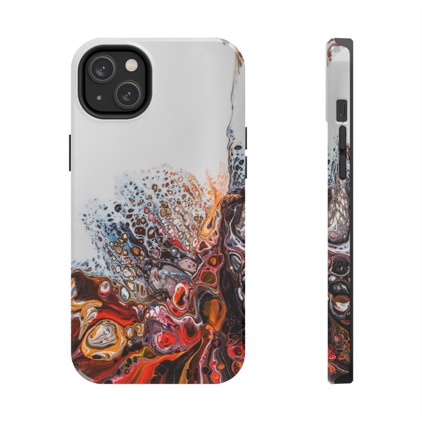 Abstract Swirls Tough Phone Case for iPhone in 21 different sizes. Compatible with iPhone 7, 8, X, 11, 12, 13, 14 and more.