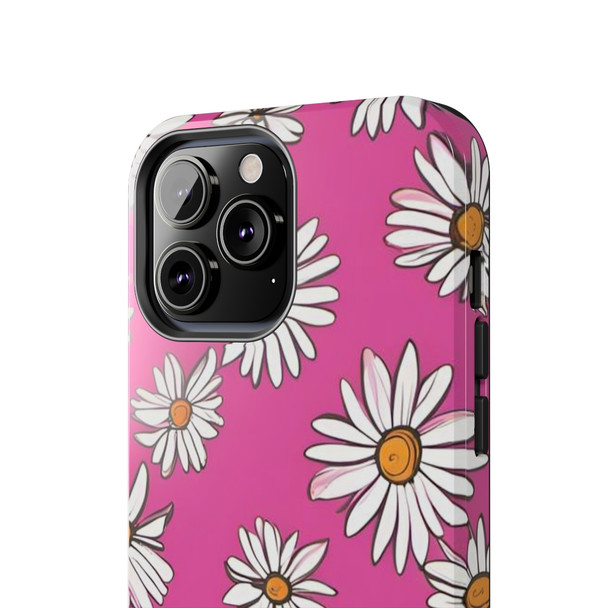 Crazy Daisies 70's Theme Tough Phone Case for iPhone in 21 different sizes. Compatible with iPhone 7, 8, X, 11, 12, 13, 14 and more.