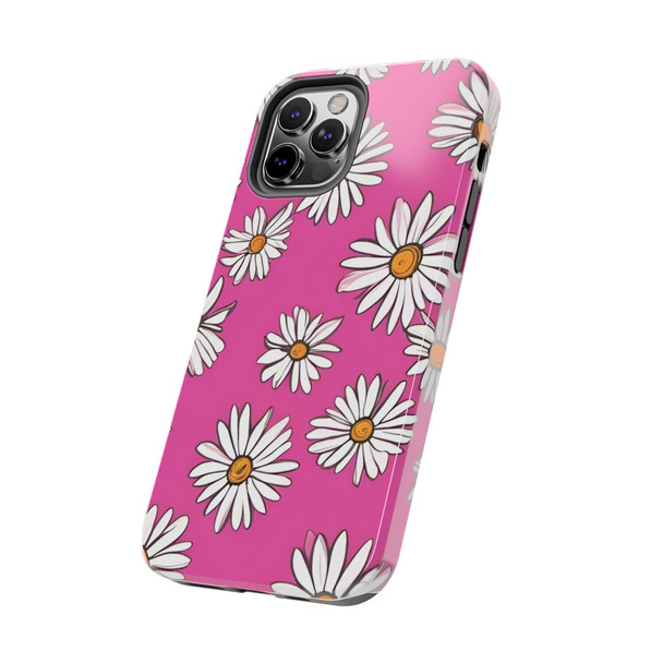 Crazy Daisies 70's Theme Tough Phone Case for iPhone in 21 different sizes. Compatible with iPhone 7, 8, X, 11, 12, 13, 14 and more.