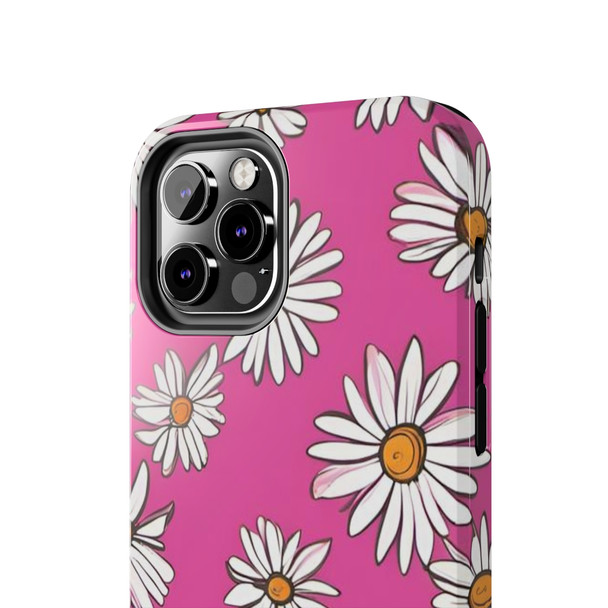 Crazy Daisies 70's Theme Tough Phone Case for iPhone in 21 different sizes. Compatible with iPhone 7, 8, X, 11, 12, 13, 14 and more.