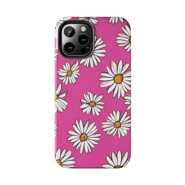 Crazy Daisies 70's Theme Tough Phone Case for iPhone in 21 different sizes. Compatible with iPhone 7, 8, X, 11, 12, 13, 14 and more.