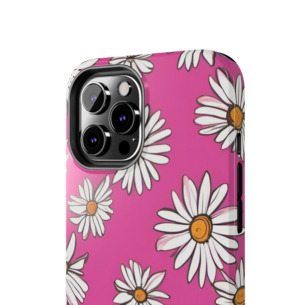 Crazy Daisies 70's Theme Tough Phone Case for iPhone in 21 different sizes. Compatible with iPhone 7, 8, X, 11, 12, 13, 14 and more.