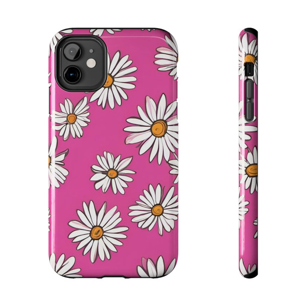 Crazy Daisies 70's Theme Tough Phone Case for iPhone in 21 different sizes. Compatible with iPhone 7, 8, X, 11, 12, 13, 14 and more.