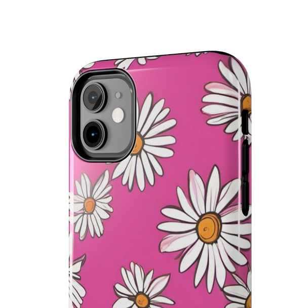 Crazy Daisies 70's Theme Tough Phone Case for iPhone in 21 different sizes. Compatible with iPhone 7, 8, X, 11, 12, 13, 14 and more.