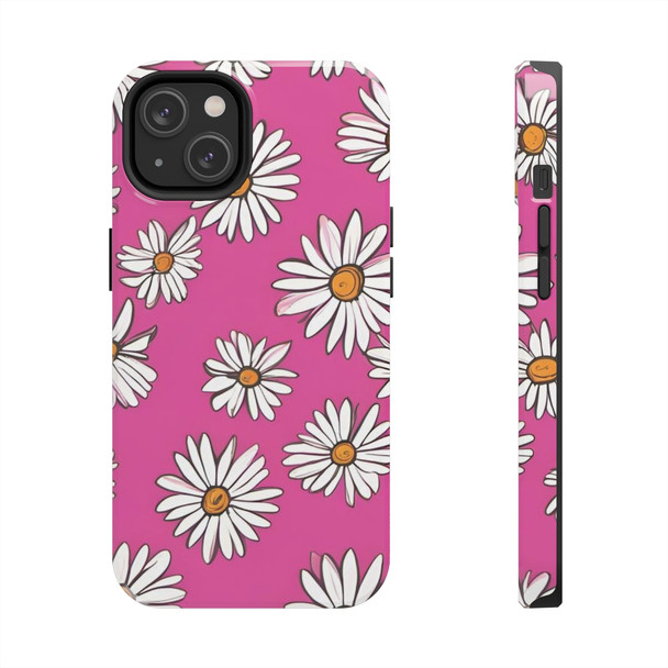 Crazy Daisies 70's Theme Tough Phone Case for iPhone in 21 different sizes. Compatible with iPhone 7, 8, X, 11, 12, 13, 14 and more.