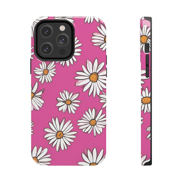 Crazy Daisies 70's Theme Tough Phone Case for iPhone in 21 different sizes. Compatible with iPhone 7, 8, X, 11, 12, 13, 14 and more.