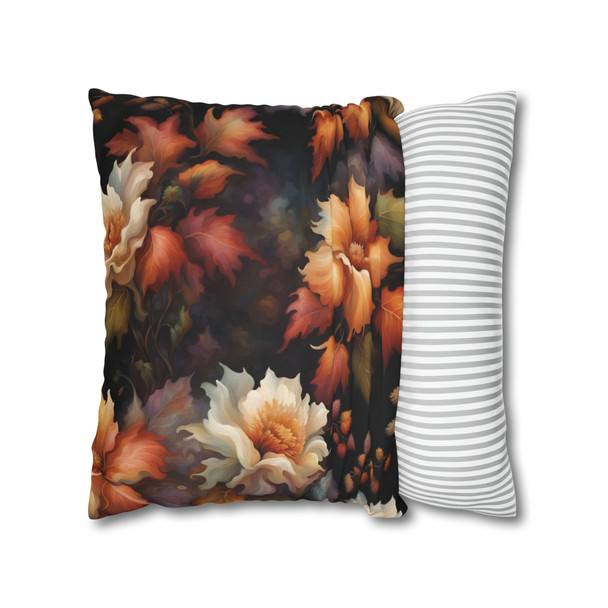 Pillow Case in "Fall Splendor" Beautiful Rich Color Pillow Cover Case Zippered Closure Polyester double sided design