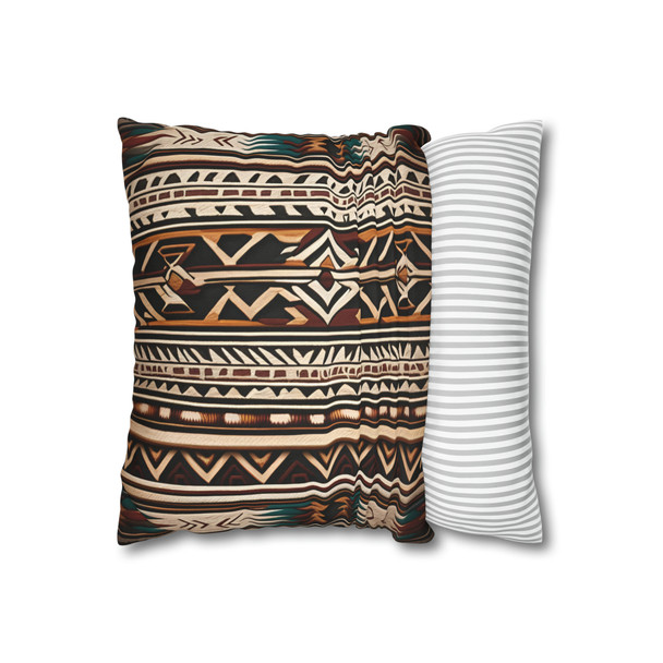 Pillow Case Southwest Pattern Spun Polyester Square Throw Pillow Cover Aztec Inspired couch sofa bed living room decorative hidden zipper