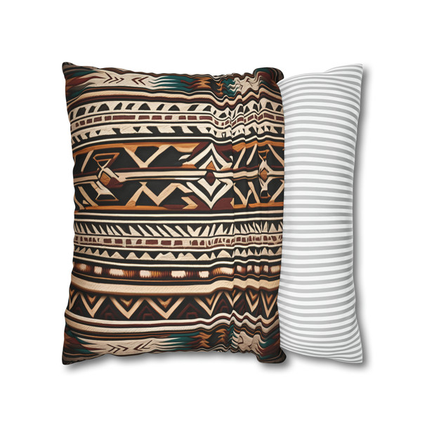 Pillow Case Southwest Pattern Spun Polyester Square Throw Pillow Cover Aztec Inspired couch sofa bed living room decorative hidden zipper