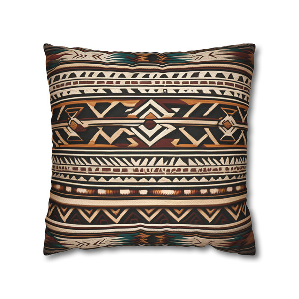 Pillow Case Southwest Pattern Spun Polyester Square Throw Pillow Cover Aztec Inspired couch sofa bed living room decorative hidden zipper