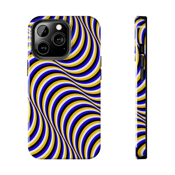 Optical Illusion Tough Phone Case for iPhone in 21 different sizes. Compatible with iPhone 7, 8, X, 11, 12, 13, 14 and more.