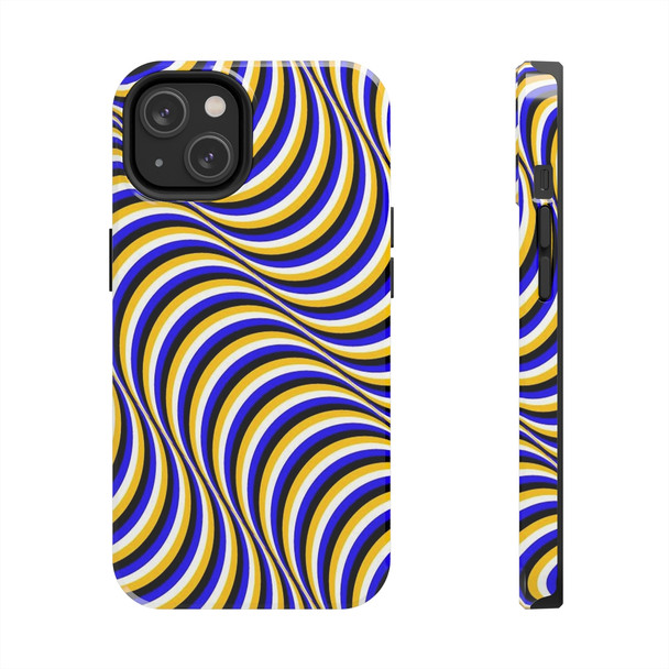 Optical Illusion Tough Phone Case for iPhone in 21 different sizes. Compatible with iPhone 7, 8, X, 11, 12, 13, 14 and more.