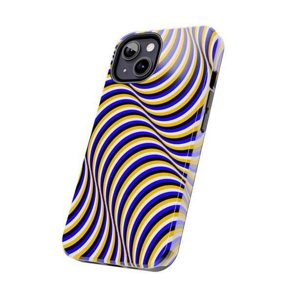 Optical Illusion Tough Phone Case for iPhone in 21 different sizes. Compatible with iPhone 7, 8, X, 11, 12, 13, 14 and more.