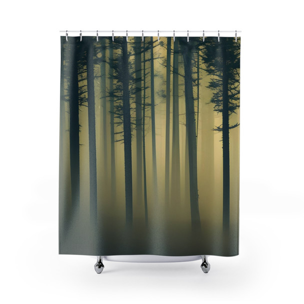 Foggy Bog Shower Curtain | Polyester Shower Curtains