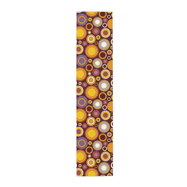 Groovy 70's Circle Pattern Table Runner (Cotton, Poly)