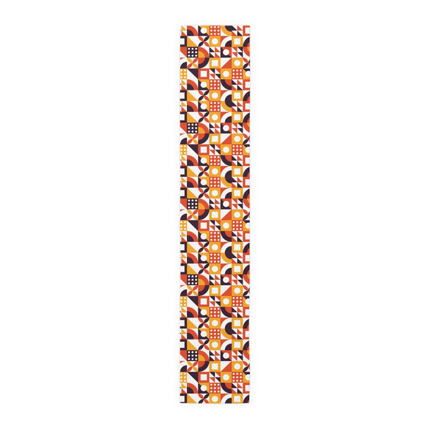 Retro Geometric Pattern Table Runner (Cotton, Poly)