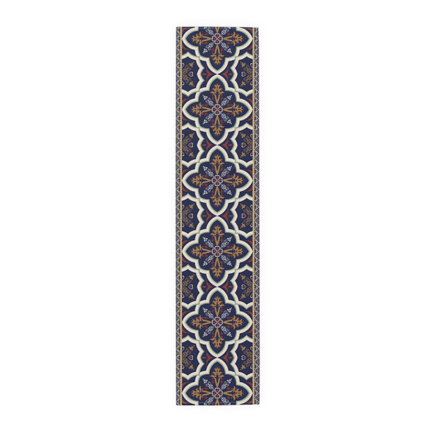 Old World Style Pattern Table Runner (Cotton, Poly)