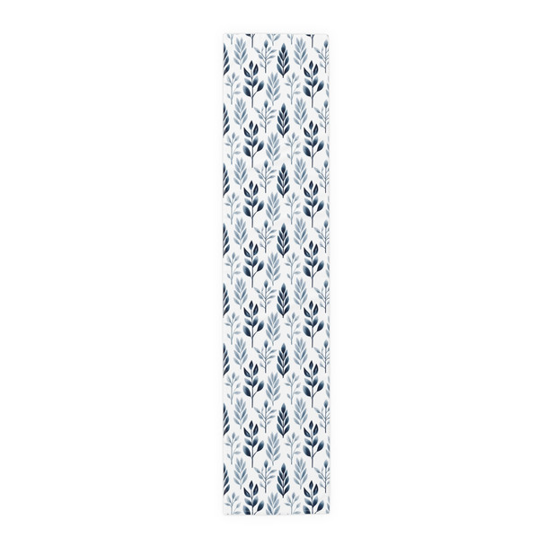 Branches in Blue Pattern Table Runner (Cotton, Poly)
