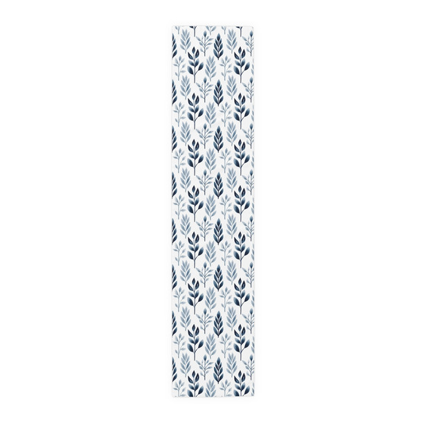 Branches in Blue Pattern Table Runner (Cotton, Poly)