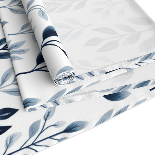 Branches in Blue Pattern Table Runner (Cotton, Poly)