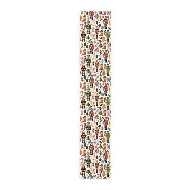 Nutcracker Christmas Pattern Table Runner (Cotton, Poly)