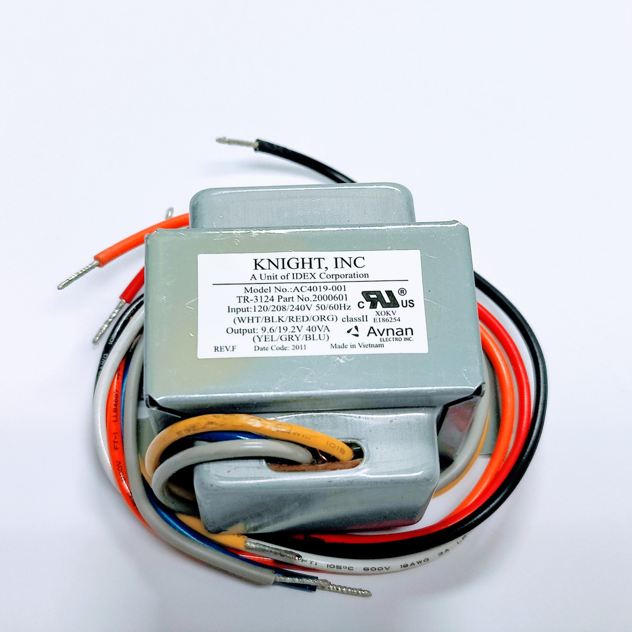 Knight Equipment Transformer, TR-3124w/End Bells, 120/208