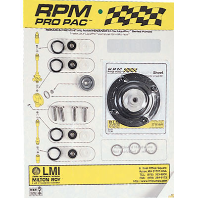 LMI RPM-822 Rebuild KIT fits Liquid End LE-822xx, 828xx, 920Nx