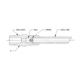 Neptune QC-PVC-75 Injection Quill With Check Valve