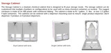 Knight Hospitality Single Chemical Storage Cabinet, Gray, Lockable