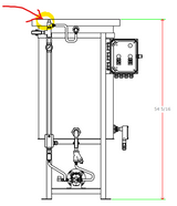 GTP Glycol Feeder Parts, Pressure Relief Valve, 1/2" Brass