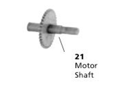 MP6Q00D Stenner Motor Shaft w/gear adjustable output models