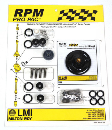 LMI Pump Rebuild Kit (Actual Picture May Vary) LMI Pump Rebuild Kit (Actual Picture May Vary)