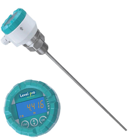 ICON MLR-70 Guided-Wave Radar Level Sensor, Fully coated rope electrode and weight (FEP + PTFE)