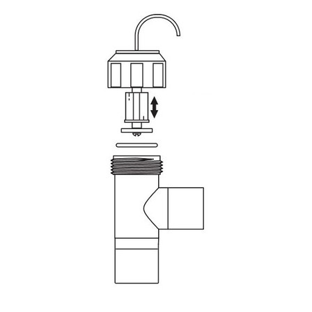 Advantage Controls Flow Assembly | Complete Clear Flow Switch Assembly, Gray