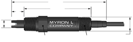 Myron L 1/2" Preamplified P92 pH Sensors for 900 Series Multi-Parameter Monitor / Controllers