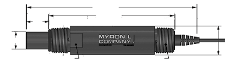 Myron L 3/4" Heavy Duty, BNC Terminated P94FBPE pH Sensors for 900 Series Multi-Parameter Monitor / Controllers